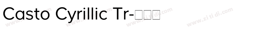 Casto Cyrillic Tr字体转换